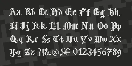 Bitmgothic font