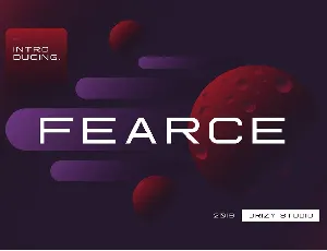 Fearce font