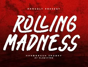 Rolling Madness font