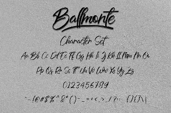 Ballmonte Brush font