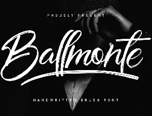 Ballmonte Brush font