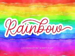 Rainbow Typeface font