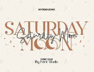 Saturday Moon font