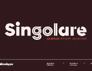 Singolare font