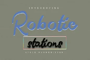 Robotic Stations Display font