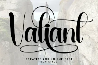 Valiant Script font