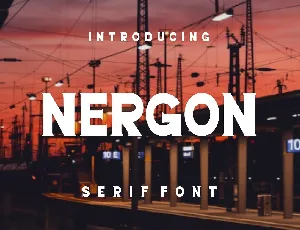 Nergon font