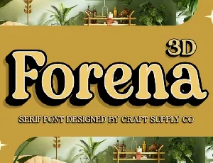 Forena 3D font