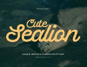 Cute Sealion font