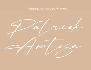 Patrick Amtesa font