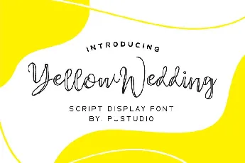 YellowWedding font