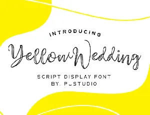 YellowWedding font