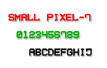 Small Pixel7 font