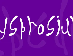 Dysprosium font