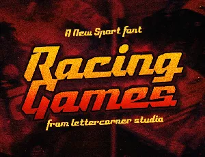 Racing Games font