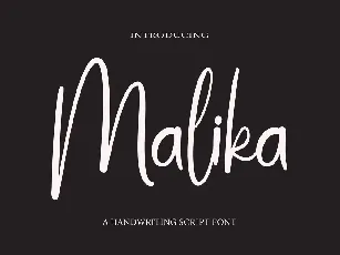 Malika font