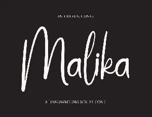 Malika font