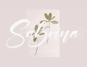 Sabrina â€“ Beautiful Script font