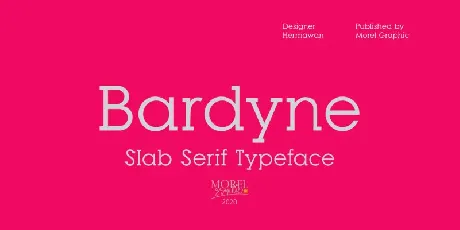 Bardyne Slab Serif Typeface font