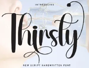 Thirsty Script font