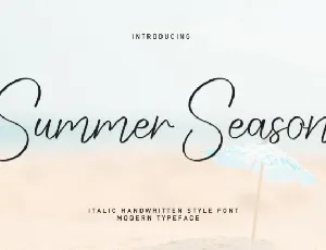 Summer Season font