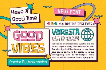 VAROSTA font