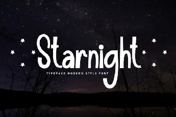 Starnight Display font