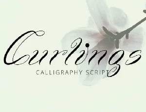 Curlings Calligraphy font