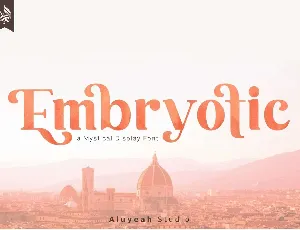 Embryotic font