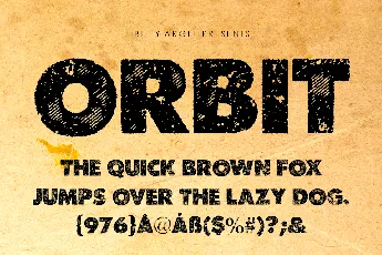 ORBIT PERSONAL USE font