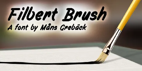 Filbert Brush PERSONAL USE font