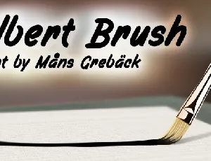 Filbert Brush PERSONAL USE font