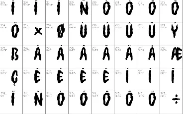 Ghoulies font