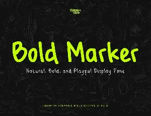 Bold Marker Demo font