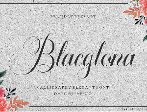 Blacglona font