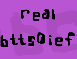 Real Bttsoief font