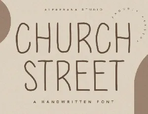 Chruch Street font