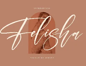 Felisha â€“ Signature Script font