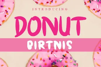 DONUT BIRTNIS Display font