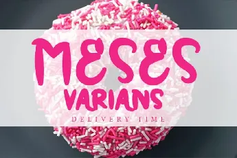 DONUT BIRTNIS Display font