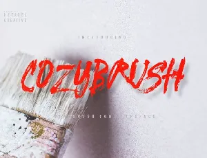 Cozybrush font