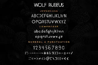 Wolf Rubeus Trio font