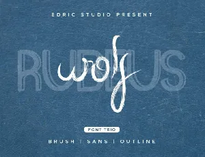 Wolf Rubeus Trio font