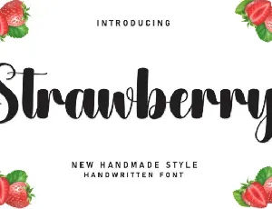 Strawberry Script font