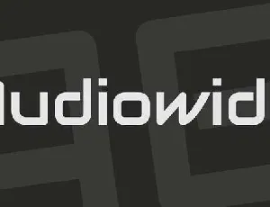 Audiowide font