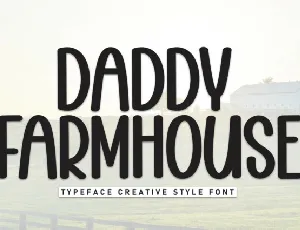 Daddy Farmhouse Display font