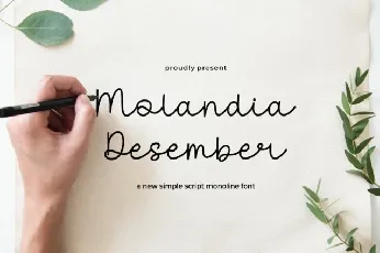 Molandia Desember font