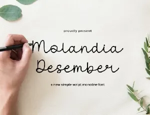 Molandia Desember font