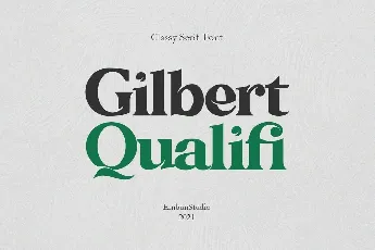 Gilbert Qualifi font