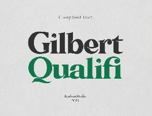 Gilbert Qualifi font